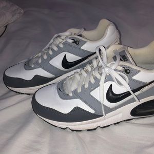 like new white, grey, & black nike air max shoes !